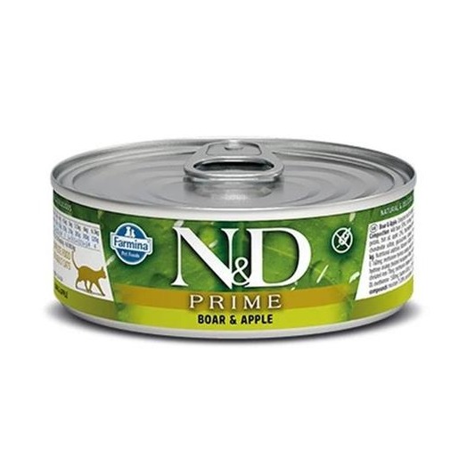 Farmina N&D cat PRIME boar & apple konzerva 70 g
